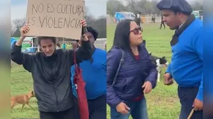 Video | San Miguel: activistas protestaron durante una jineteada y los atacaron a rebencazos