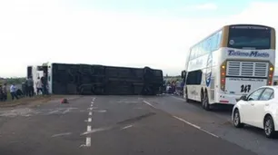 El fiscal de Dolores habló sobre el vuelco en la ruta 2: "El conductor dijo que se le fue el micro"