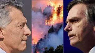 Macri le ofreció ayuda a Bolsonaro para controlar los incendios en Amazonas