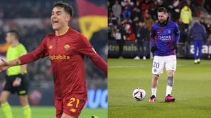 Doblete de Paulo Dybala en el triunfo de la Roma y caída del PSG de Lionel Messi