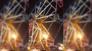 Caen al vacío en "La vuelta al mundo" de un parque de diversiones en José C. Paz