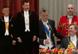Mauricio Macri y su sonrisa cuando luce sus condecoraciones