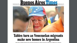 Tapa y temas principales de BA Times de este sábado