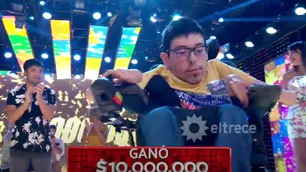 Alexis hizo historia en Los 8 Escalones: ganó 10 millones, rompió el récord y emocionó a todos por su historia de vida