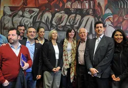 Los militantes camporistas que viajaron con CFK dan cátedra en una universidad