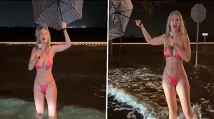 Una modelo de OnlyFans desató la polémica tras bromear sobre el huracán Helene a través de un video