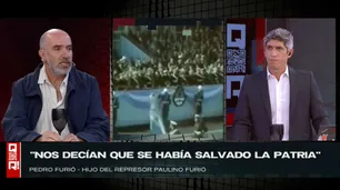 "No podemos avalar el encubrimiento ni lo que pasó", sentenció Pedro Furió, hijo de un represor, en "QR!"