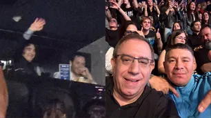 Javier Milei, Pablo Lescano y Carlos Maslatón estuvieron en el recital de Andrés Calamaro