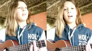 Tiene 12 años, interpretó una canción contra la violencia de género y se hizo viral