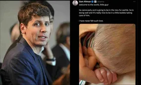 El CEO de OpenAI tuvo su primer hijo: nació prematuro y está internado, pero "está bien"