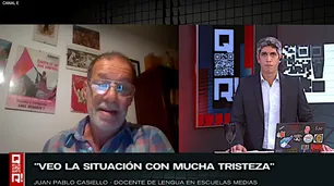 La advertencia de Juan Pablo Cascielo en "QR!": "Las escuelas son cajas de resonancia de lo que ocurre en la sociedad"