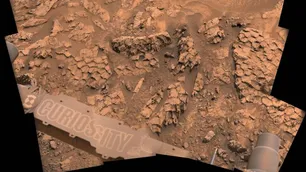 Un "dragón" en Marte: Curiosity halló numerosas rocas con forma de escamas