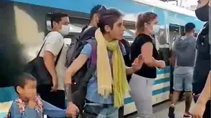 "Mataguacho": una mujer insultó a un policía en el Tren Roca y el video se hizo viral
