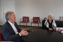 Schiaretti recibió a Estela de Carlotto: “le expresé a un amigo que tengamos la suerte de tener un presidente como la gente”