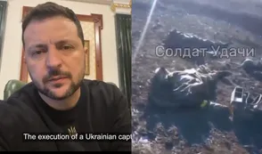 Video | Decapitan a soldados ucranianos y Zelensky mostró su dolor: "La derrota del terror es necesaria"