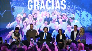 El Gobierno pintó de violeta al país: las felicitaciones de Donald Trump por la "victoria aplastante"