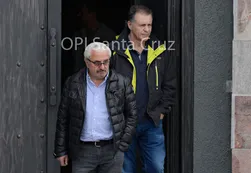 Sanfelice y los popes de C5N visitaron el mausoleo de Néstor Kirchner