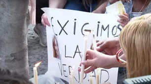Marcha de las velas por Nancy: amigos y familiares pidieron justicia frente a la casa del acusado