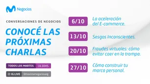 Movistar Negocios presenta un nuevo ciclo de charlas para emprendedores