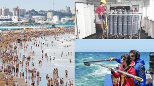 La temperatura del mar subió 1,2 grados en la costa atlántica
