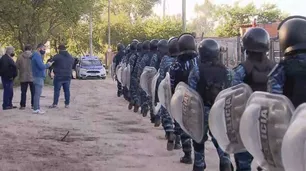 Operativo para desalojar un predio tomado en Escobar
