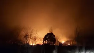 Mendoza: un incendio arrasó campos cercanos a pozos petroleros