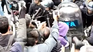 Marcha de jubilados: nuevamente hubo incidentes y represión a los manifestantes