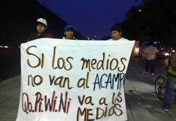 Los Qom acampan en la TV Pública y piden un espacio como 678