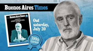 Andrew Graham-Yooll, figura destacada de la edición 100 del Buenos Aires Times