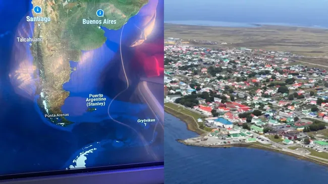 Escándalo en Reino Unido: British Airways mostró mapas que marcaban "Puerto Argentino" en las Islas Malvinas