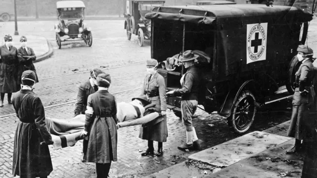 La gripe estacional desciende de una cepa de gripe española que causó la pandemia en 1918