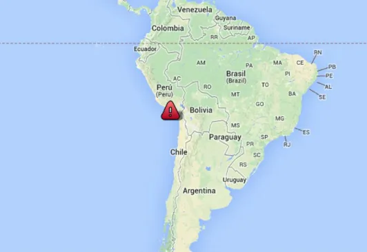 Alerta de tsunami tras terremoto en Chile