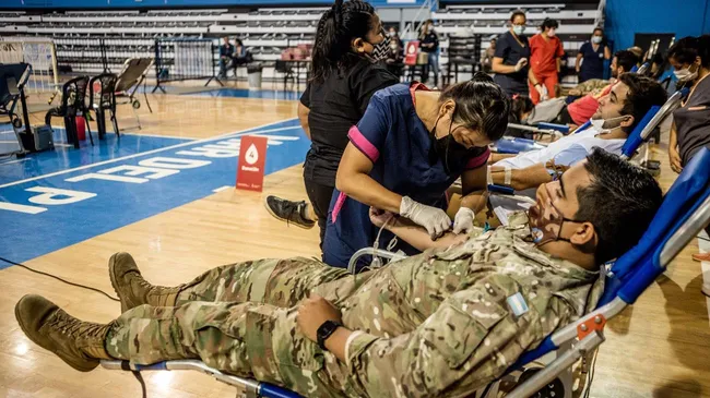 En el marco de los 40 años de Malvinas, realizan una jornada de donación de sangre