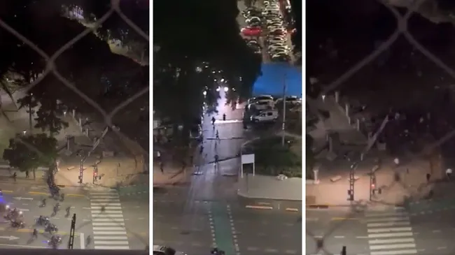 Videos: batalla campal entre barras de Defensores de Belgrano y la Policía porteña