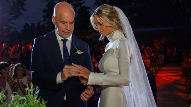 La boda de Horacio Rodríguez Larreta y Milagros Maylin: círculo rojo presente, la excusa de Mauricio Macri para estar ausente