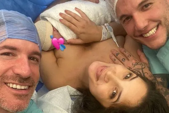 Alex Caniggia y Melody Luz, flamantes papás de Venezia