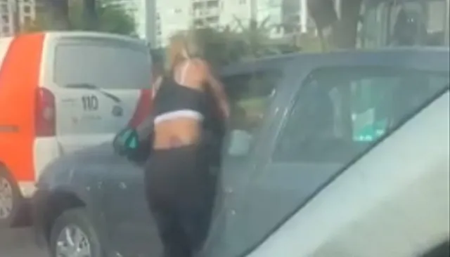 Maglietti filmó a una limpiavidrios robando en Bullrich y Cerviño