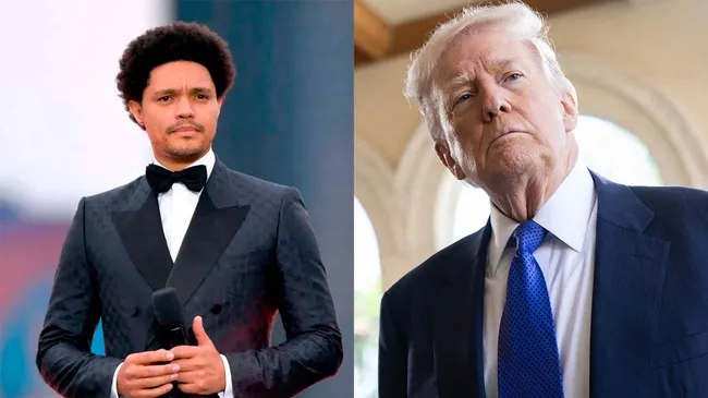 Donald Trump amenaza con demandar al presentador de los Grammys, Trevor Noah, por un chiste que lo vinculó a Epstein