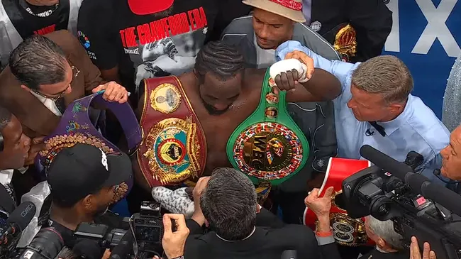 Terence Crawford, en la gloria: pudo con Canelo Alvarez y es el mejor del mundo