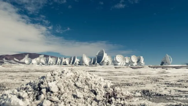 Sorprendente fenómeno natural: el desierto de Atacama se vistió de blanco tras una nevada histórica