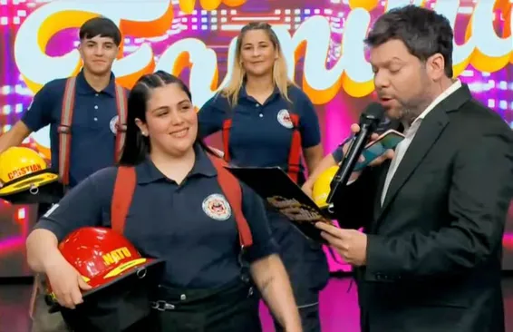 Bomberos cordobeses "artistas": coreo, emoción y un premio de 20 millones de pesos en el programa de Guido Kaczka