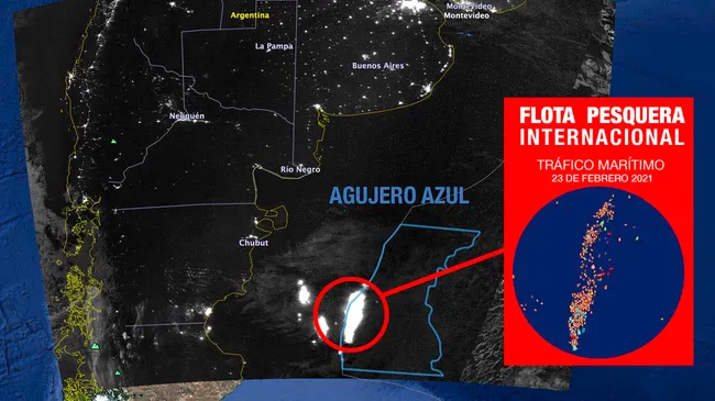 Qué es el Agujero Azul, la zona donde buques pesqueros arrasan con los recursos del Mar Argentino