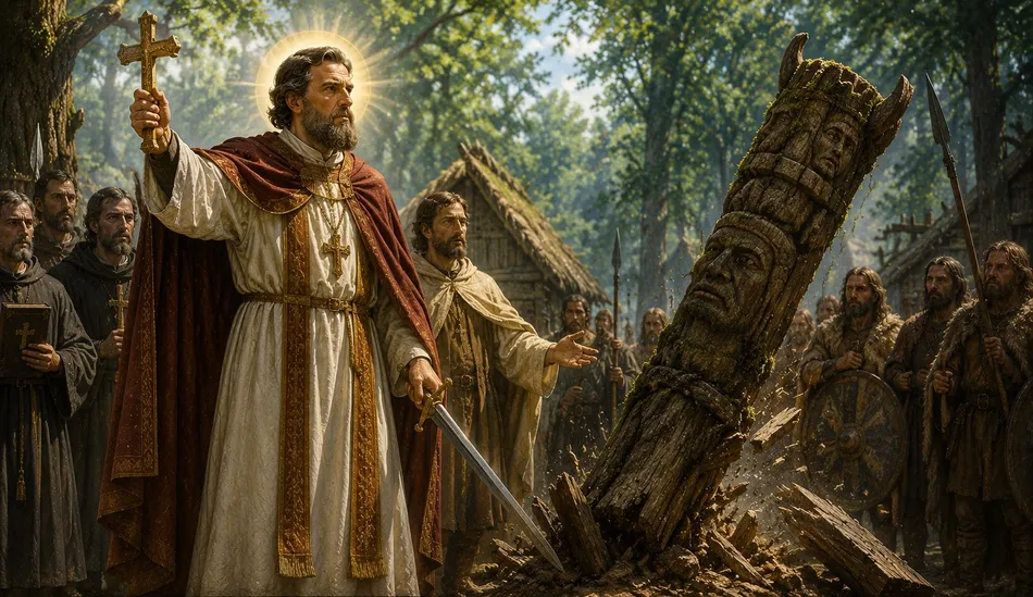 San Bonifacio, el valiente obispo mártir que derribó los ídolos paganos para evangelizar a Europa