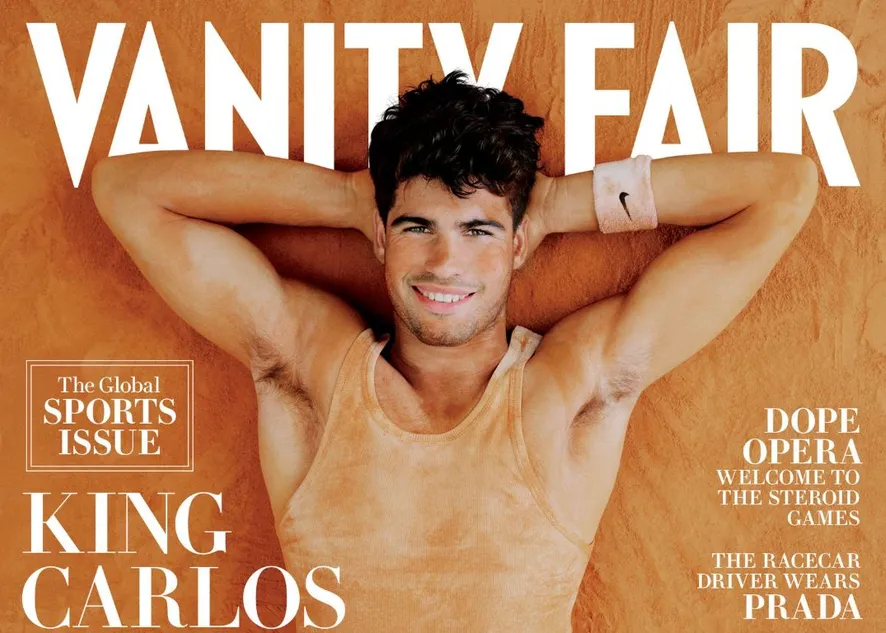 Alcaraz se convierte en “King Carlos” en la tapa de Vanity Fair: habló de vivir el sueño de su vida y de su rivalidad con Sinner