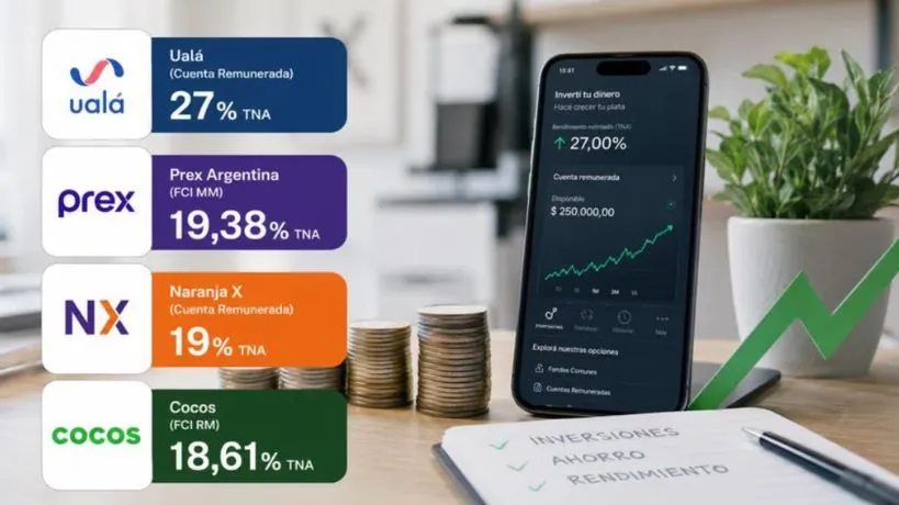 Se encienden las tasas: cuáles son las billeteras virtuales y bancos que más rendimiento están pagando