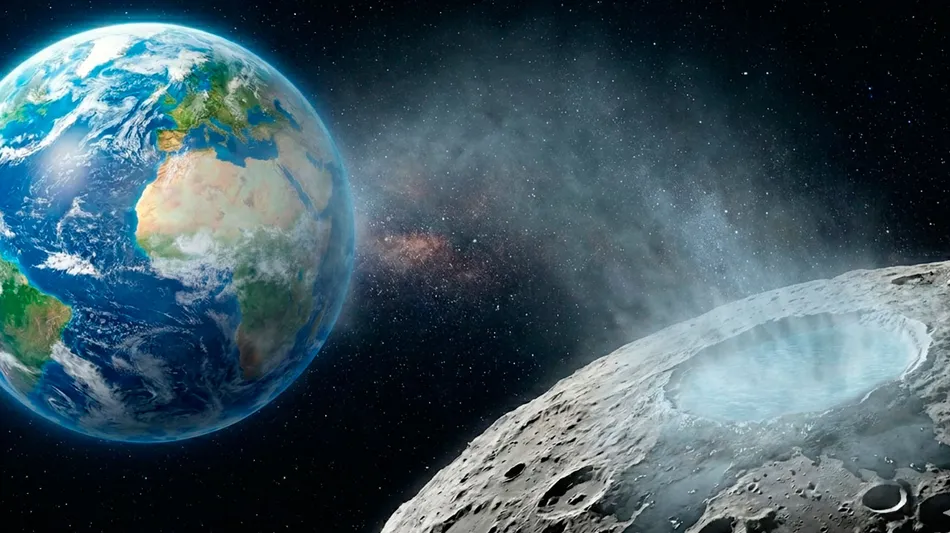 La Tierra estaría enviando agua a la Luna a través de un mecanismo físico hace miles de millones de años