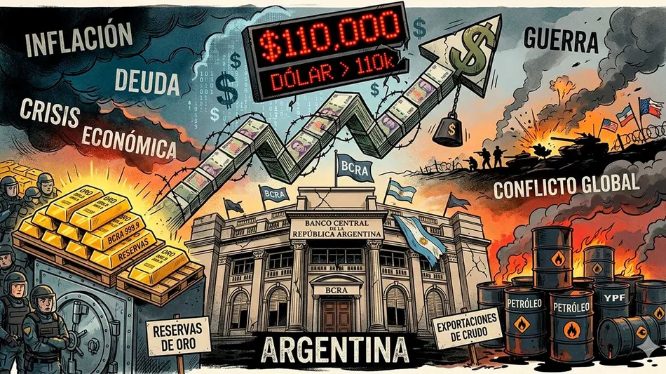 El petróleo a u$s 115 y la guerra en Medio Oriente complican el "trilema" local: reservas, inflación y actividad