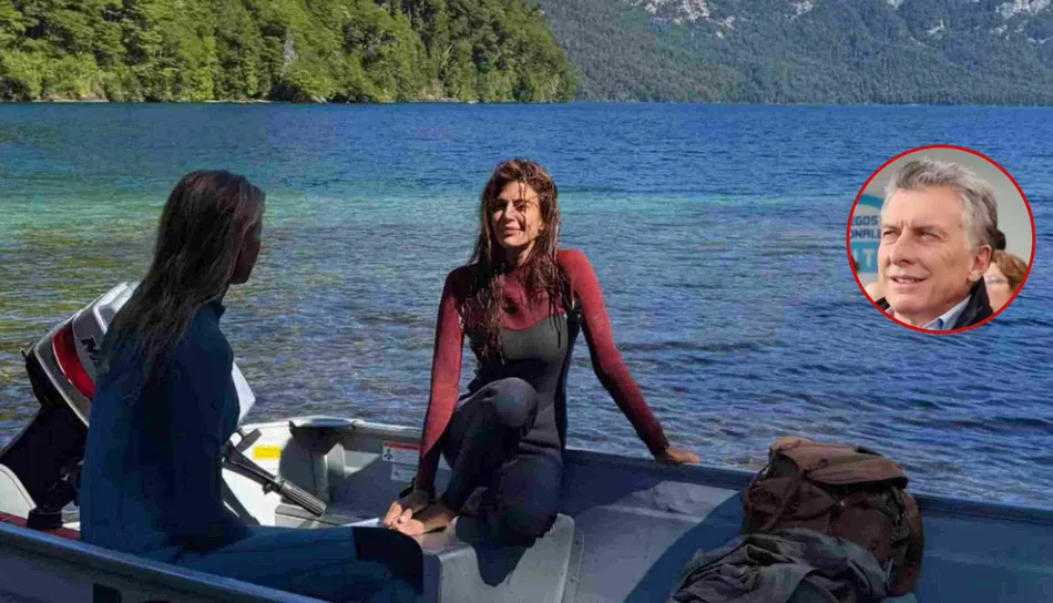 Juliana Awada cierra verano con travesía y Macri la releva en el cuidado de Antonia