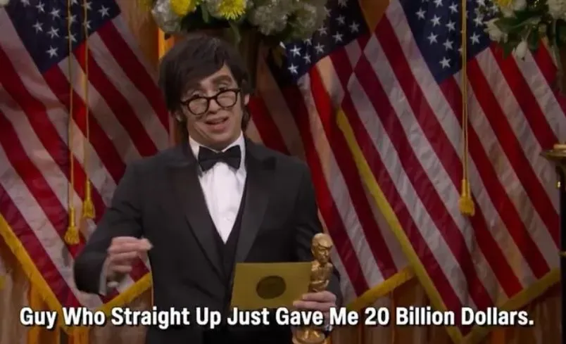 Javier Milei fue blanco de una parodia en Saturday Night Live por el swap con EE.UU.